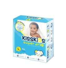Kisskids Baby Diapers, Large size pack
